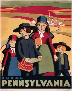 1938 Rural Pennsylvania poster